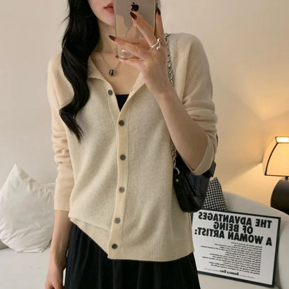 Wool Knitted Cardigan Sweater